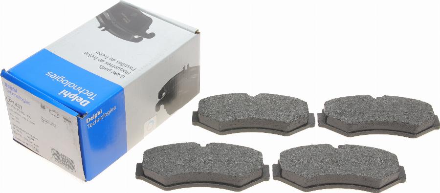 Delphi LP1437 - Brake Pad Set, disc brake autospares.lv