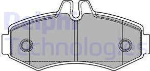 Delphi LP1425 - Brake Pad Set, disc brake autospares.lv