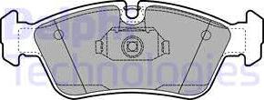 Delphi LP1421 - Brake Pad Set, disc brake autospares.lv