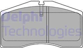 Delphi LP1428 - Brake Pad Set, disc brake autospares.lv