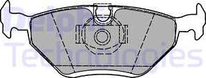Delphi LP1423 - Brake Pad Set, disc brake autospares.lv