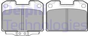 Delphi LP1427 - Brake Pad Set, disc brake autospares.lv