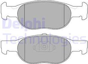 Delphi LP1474 - Brake Pad Set, disc brake autospares.lv