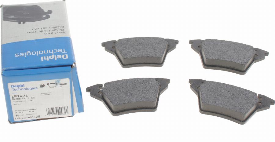 Delphi LP1471 - Brake Pad Set, disc brake autospares.lv