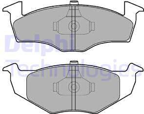 Delphi LP1591 - Brake Pad Set, disc brake autospares.lv