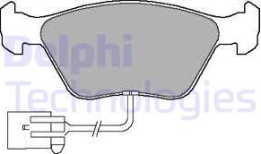 Delphi LP1598 - Brake Pad Set, disc brake autospares.lv