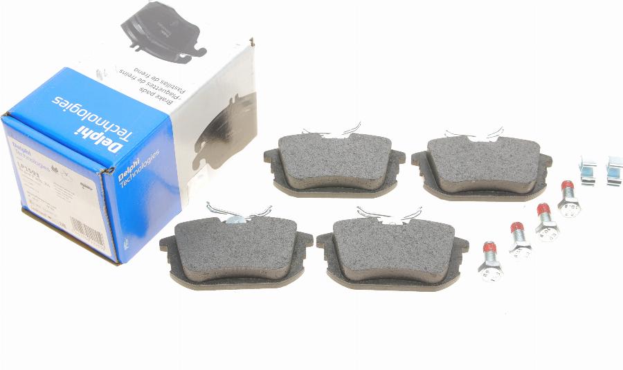 Delphi LP1593 - Brake Pad Set, disc brake autospares.lv