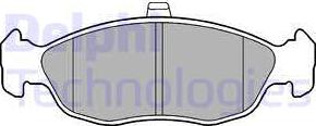 Delphi LP1597 - Brake Pad Set, disc brake autospares.lv