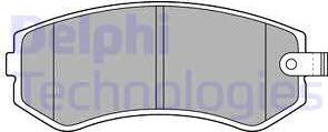 Delphi LP1544 - Brake Pad Set, disc brake autospares.lv