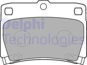 Delphi LP1546 - Brake Pad Set, disc brake autospares.lv