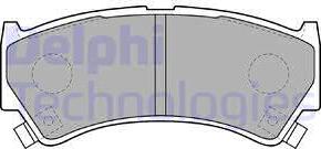 Delphi LP1548 - Brake Pad Set, disc brake autospares.lv