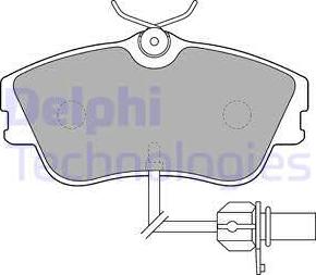 Delphi LP1542 - Brake Pad Set, disc brake autospares.lv