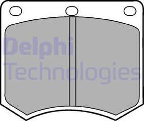 Delphi LP154 - Brake Pad Set, disc brake autospares.lv