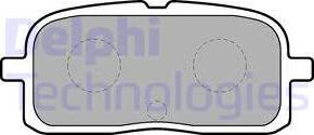 Delphi LP1550 - Brake Pad Set, disc brake autospares.lv