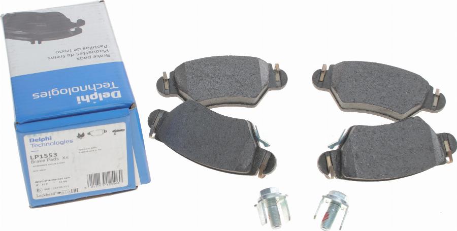 Delphi LP1553 - Brake Pad Set, disc brake autospares.lv