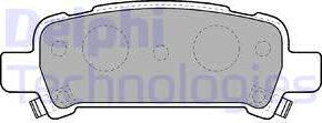 Delphi LP1509 - Brake Pad Set, disc brake autospares.lv