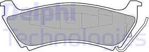 Delphi LP1501 - Brake Pad Set, disc brake autospares.lv