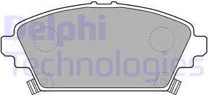 Delphi LP1503 - Brake Pad Set, disc brake autospares.lv
