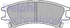 Delphi LP1502 - Brake Pad Set, disc brake autospares.lv