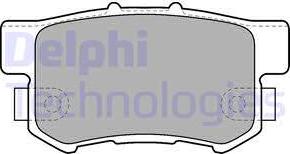 Delphi LP1507 - Brake Pad Set, disc brake autospares.lv