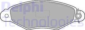 Delphi LP1519 - Brake Pad Set, disc brake autospares.lv