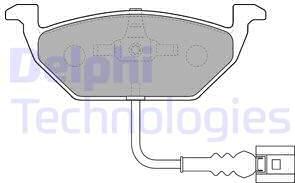 Delphi LP1514 - Brake Pad Set, disc brake autospares.lv