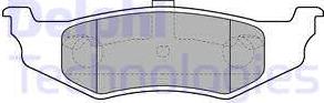 Delphi LP1515 - Brake Pad Set, disc brake autospares.lv