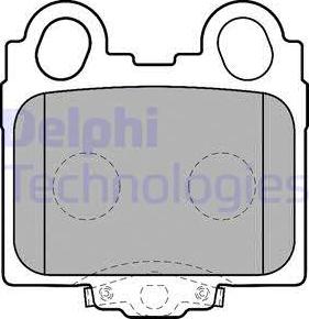 Delphi LP1510 - Brake Pad Set, disc brake autospares.lv