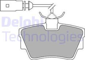 Delphi LP1511 - Brake Pad Set, disc brake autospares.lv