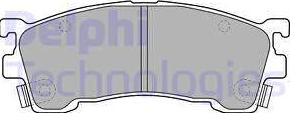 Delphi LP1518-18B1 - Brake Pad Set, disc brake autospares.lv