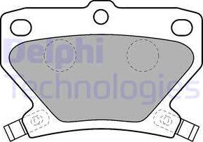 Delphi LP1513-18B1 - Brake Pad Set, disc brake autospares.lv