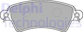 Delphi LP1517 - Brake Pad Set, disc brake autospares.lv