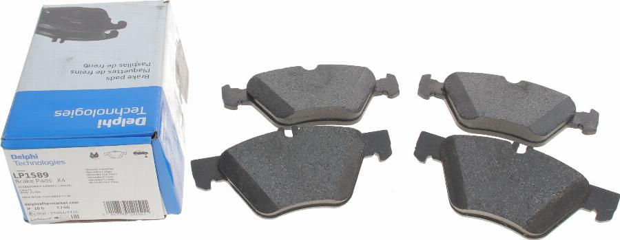 Delphi LP1589 - Brake Pad Set, disc brake autospares.lv