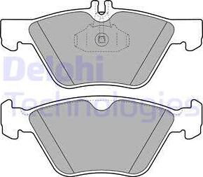 Delphi LP1589 - Brake Pad Set, disc brake autospares.lv