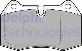 Delphi LP1584 - Brake Pad Set, disc brake autospares.lv