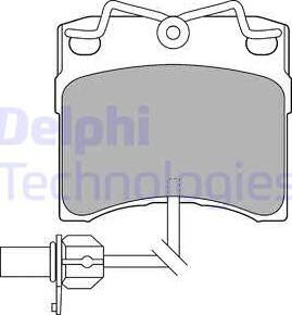 Delphi LP1535 - Brake Pad Set, disc brake autospares.lv