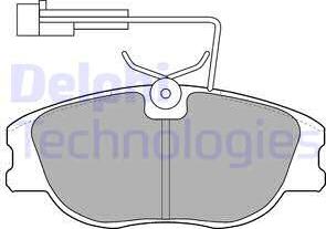 Delphi LP1536 - Brake Pad Set, disc brake autospares.lv