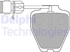 Delphi LP1530 - Brake Pad Set, disc brake autospares.lv