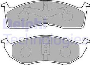 Delphi LP1531 - Brake Pad Set, disc brake autospares.lv