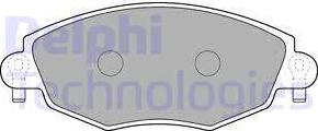 Delphi LP1533 - Brake Pad Set, disc brake autospares.lv