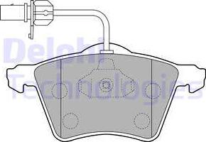 Delphi LP1529 - Brake Pad Set, disc brake autospares.lv