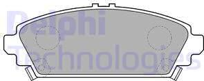 Delphi LP1526 - Brake Pad Set, disc brake autospares.lv