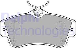 Delphi LP1522 - Brake Pad Set, disc brake autospares.lv