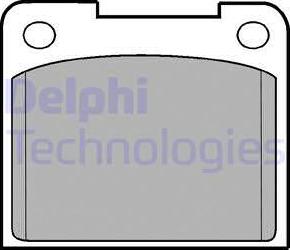 Delphi LP15 - Brake Pad Set, disc brake autospares.lv