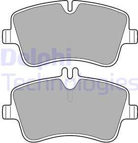 Delphi LP1696-18B1 - Brake Pad Set, disc brake autospares.lv