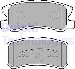 Delphi LP1691 - Brake Pad Set, disc brake autospares.lv