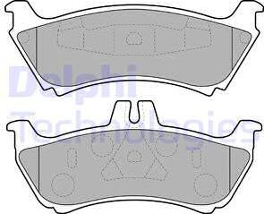 Delphi LP1692 - Brake Pad Set, disc brake autospares.lv