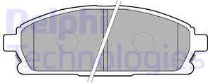 Delphi LP1659-18B1 - Brake Pad Set, disc brake autospares.lv