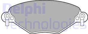 Delphi LP1654 - Brake Pad Set, disc brake autospares.lv