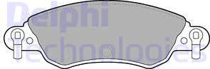 Delphi LP1656 - Brake Pad Set, disc brake autospares.lv